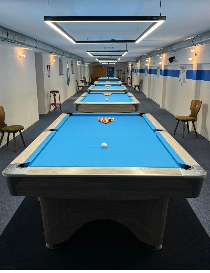 Pooltische im Vereinsheim
